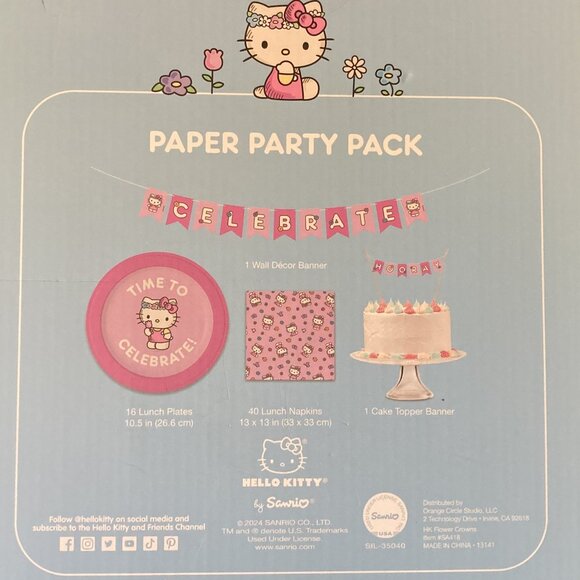New Hello Kitty Paper Party Pack - Picture 3 of 9